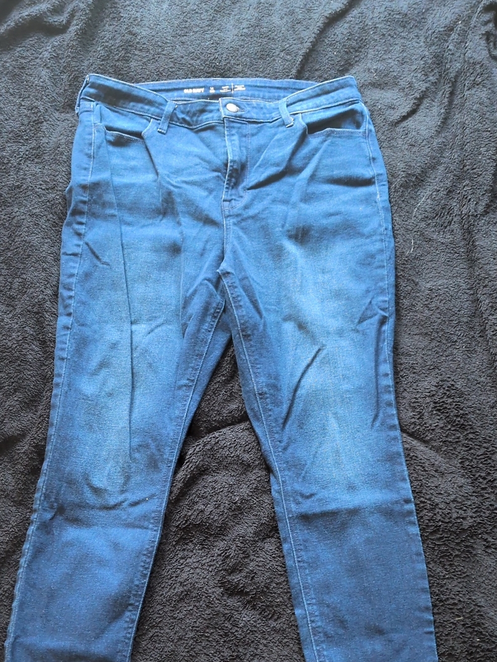 Old Navy High-Rise Jeans in Dark Blue